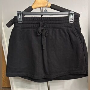 Rae Mode Black French Terry Skort with Built-In Shorts Size Medium